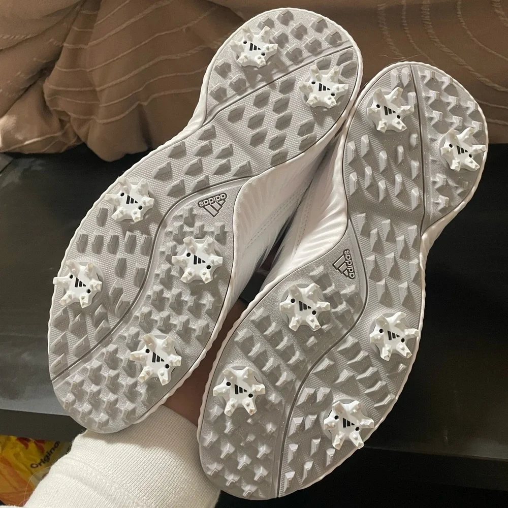Adidas White Golf Shoes - Picture 2 of 4